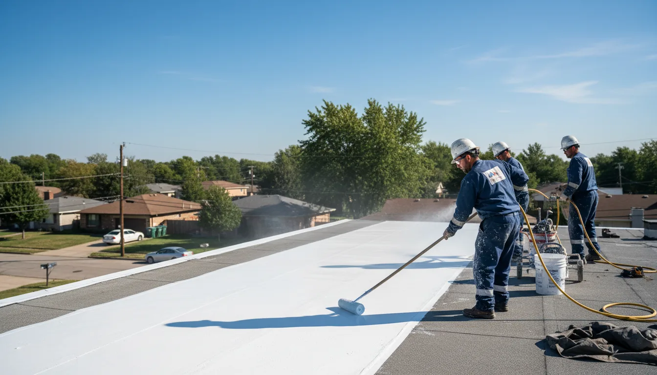 Commercial roof coating in Rex, NC near me